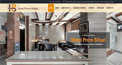 Desktop Screenshot of hotelprembihari.com